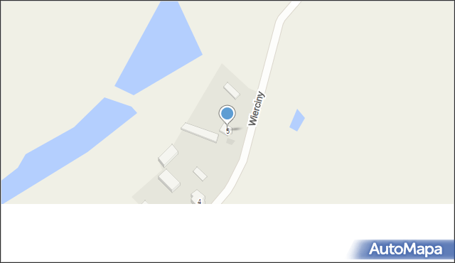 Wierciny, Wierciny, 5, mapa Wierciny