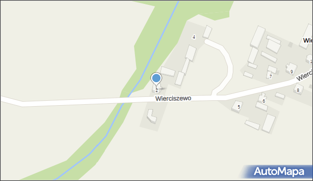 Wierciszewo, Wierciszewo, 2, mapa Wierciszewo