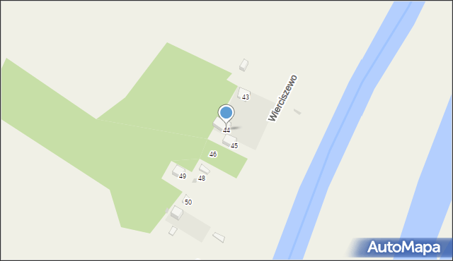 Wierciszewo, Wierciszewo, 44, mapa Wierciszewo