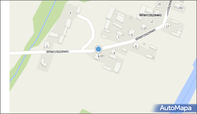 Wierciszewo, Wierciszewo, 5, mapa Wierciszewo
