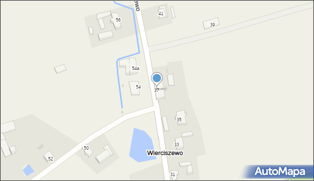 Wierciszewo, Wierciszewo, 37, mapa Wierciszewo