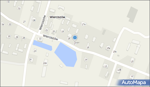 Wierciszów, Wierciszów, 17, mapa Wierciszów