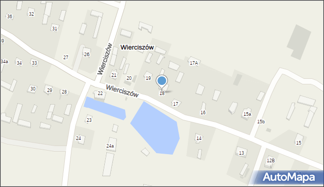 Wierciszów, Wierciszów, 18, mapa Wierciszów