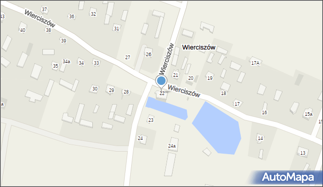 Wierciszów, Wierciszów, 22, mapa Wierciszów