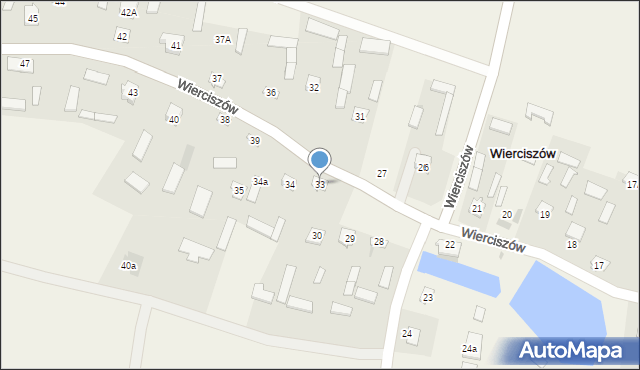 Wierciszów, Wierciszów, 33, mapa Wierciszów