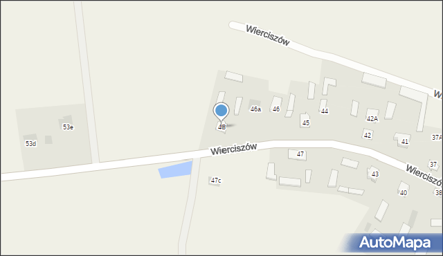 Wierciszów, Wierciszów, 48, mapa Wierciszów