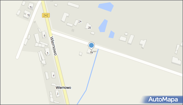 Wiernowo, Wiernowo, 9a, mapa Wiernowo