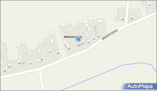 Wierszczyca, Wierszczyca, 34, mapa Wierszczyca