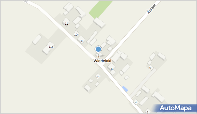 Wiertelaki, Wiertelaki, 8, mapa Wiertelaki