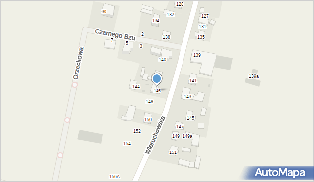 Wieruchów, Wieruchowska, 146, mapa Wieruchów
