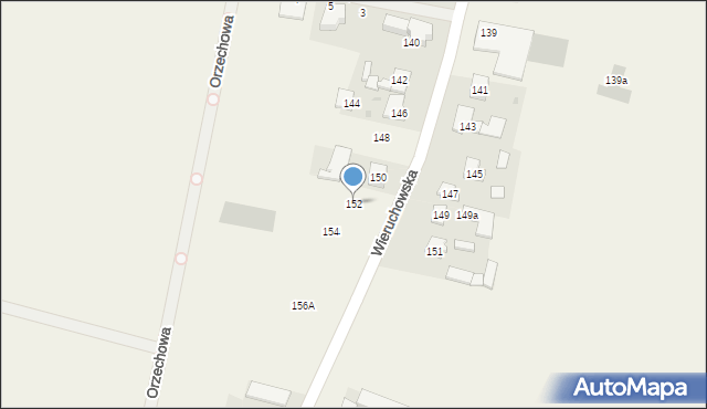 Wieruchów, Wieruchowska, 152, mapa Wieruchów