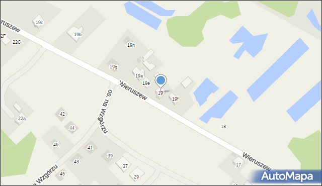 Wieruszew, Wieruszew, 19, mapa Wieruszew