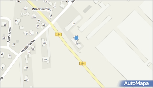 Wieruszew, Wieruszew, 1a, mapa Wieruszew