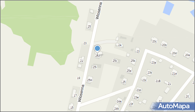 Wieruszew, Wieruszew, 25J, mapa Wieruszew