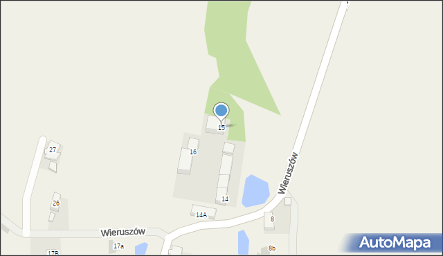 Wieruszów, Wieruszów, 15, mapa Wieruszów