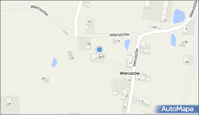 Wieruszów, Wieruszów, 18, mapa Wieruszów