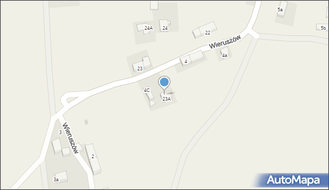 Wieruszów, Wieruszów, 4D, mapa Wieruszów