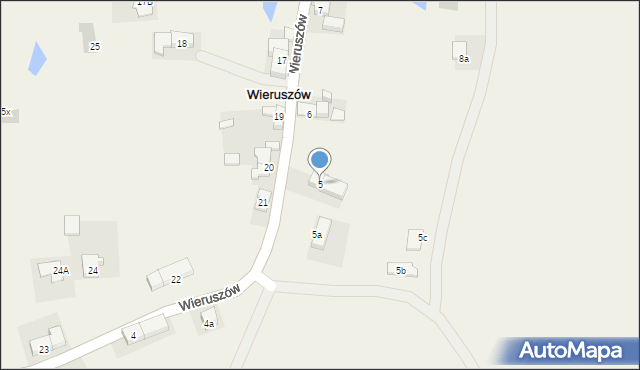 Wieruszów, Wieruszów, 5, mapa Wieruszów