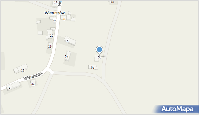 Wieruszów, Wieruszów, 5c, mapa Wieruszów