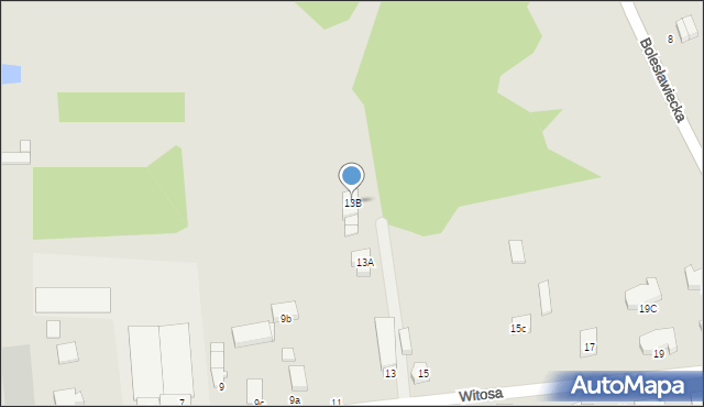 Wieruszów, Witosa Wincentego, 13B, mapa Wieruszów