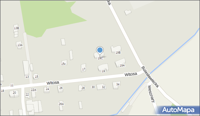 Wieruszów, Witosa Wincentego, 19C, mapa Wieruszów