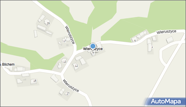 Wieruszyce, Wieruszyce, 7, mapa Wieruszyce