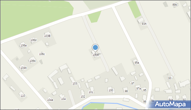 Wierzawice, Wierzawice, 100A, mapa Wierzawice