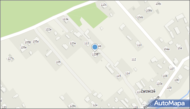 Wierzawice, Wierzawice, 113B, mapa Wierzawice