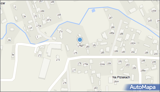 Wierzawice, Wierzawice, 175a, mapa Wierzawice