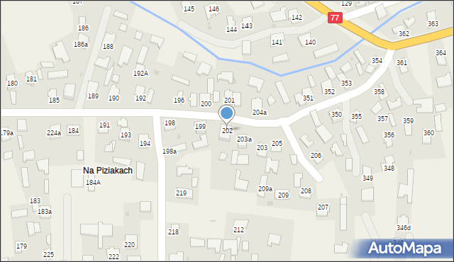 Wierzawice, Wierzawice, 202, mapa Wierzawice