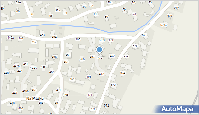 Wierzawice, Wierzawice, 470, mapa Wierzawice