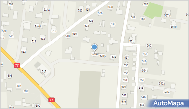 Wierzawice, Wierzawice, 526A, mapa Wierzawice