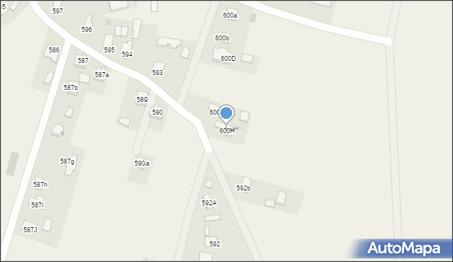 Wierzawice, Wierzawice, 600H, mapa Wierzawice