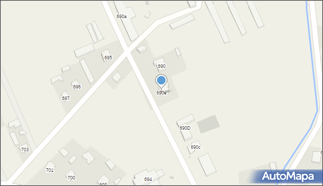 Wierzawice, Wierzawice, 690e, mapa Wierzawice