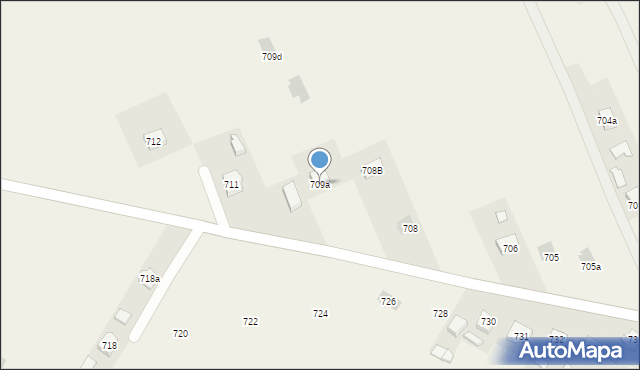 Wierzawice, Wierzawice, 709a, mapa Wierzawice