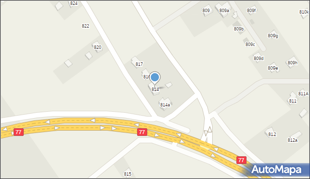 Wierzawice, Wierzawice, 814, mapa Wierzawice