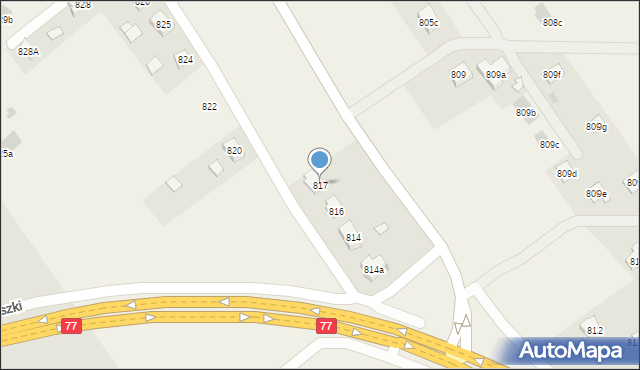 Wierzawice, Wierzawice, 817, mapa Wierzawice