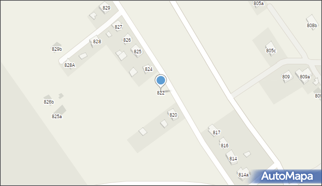 Wierzawice, Wierzawice, 822, mapa Wierzawice