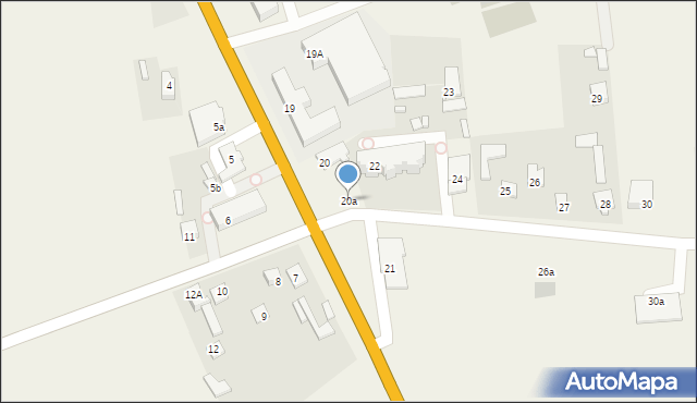 Wierzba, Wierzba, 20a, mapa Wierzba