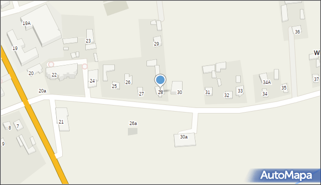 Wierzba, Wierzba, 28, mapa Wierzba