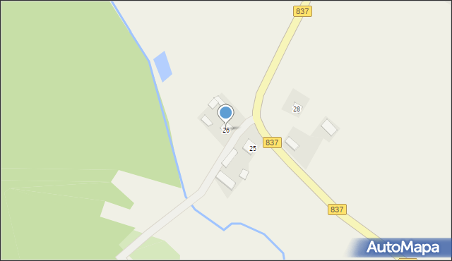 Wierzbica, Wierzbica, 26, mapa Wierzbica