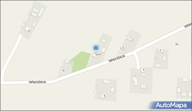 Wierzbica, Wierzbica, 7, mapa Wierzbica