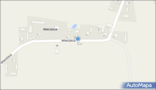 Wierzbica, Wierzbica, 7, mapa Wierzbica