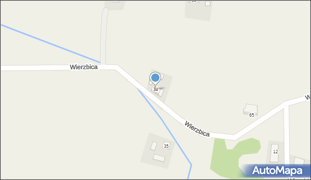 Wierzbica, Wierzbica, 34, mapa Wierzbica