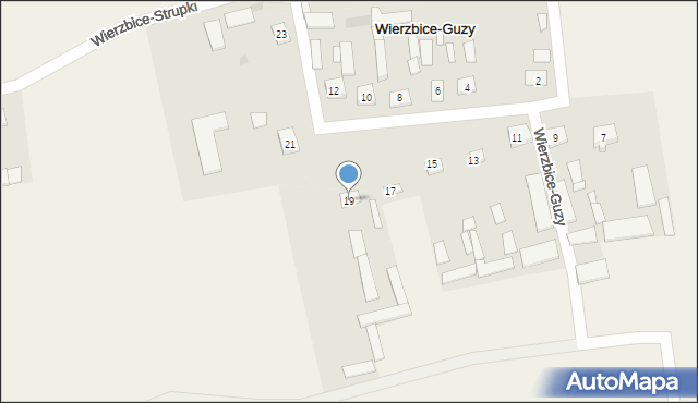 Wierzbice-Guzy, Wierzbice-Guzy, 19, mapa Wierzbice-Guzy