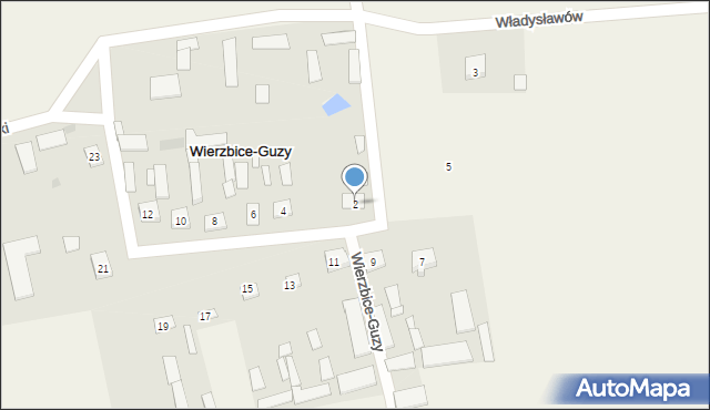 Wierzbice-Guzy, Wierzbice-Guzy, 2, mapa Wierzbice-Guzy