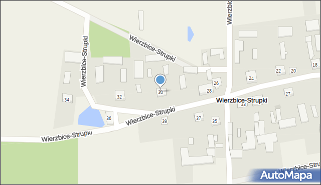 Wierzbice-Strupki, Wierzbice-Strupki, 30, mapa Wierzbice-Strupki