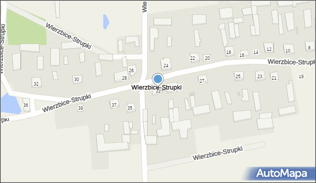 Wierzbice-Strupki, Wierzbice-Strupki, 33, mapa Wierzbice-Strupki