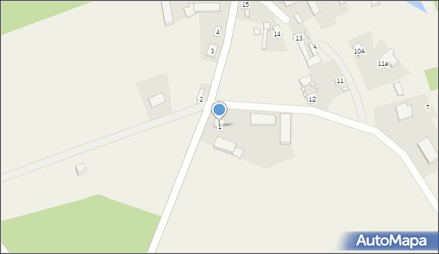 Wierzbiczany, Wierzbiczany, 1, mapa Wierzbiczany