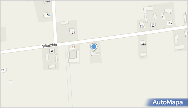 Wierzbie, Wierzbie, 13e, mapa Wierzbie